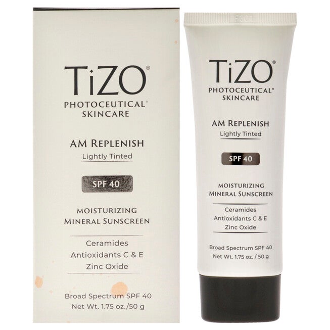 Photoceutical AM Replenish SPF 40 - Lightly Tinted by Tizo for Unisex - 1.75 oz Sunscreen, NA, hi-res image number null