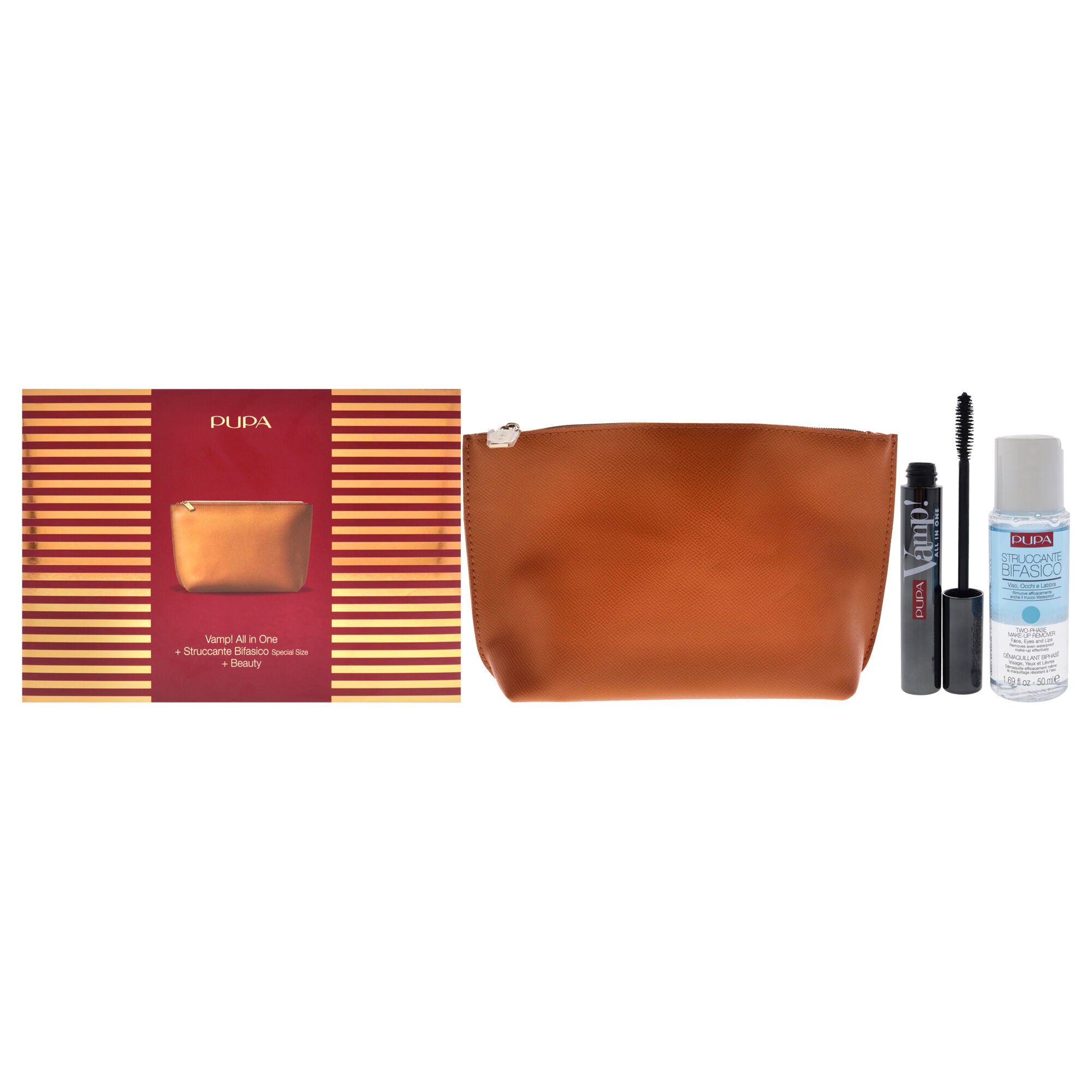 Vamp! All in One and Two-Phase Make-Up Remover Set by Pupa Milano for Women - 3 Pc Set, See Description, hi-res image number 0