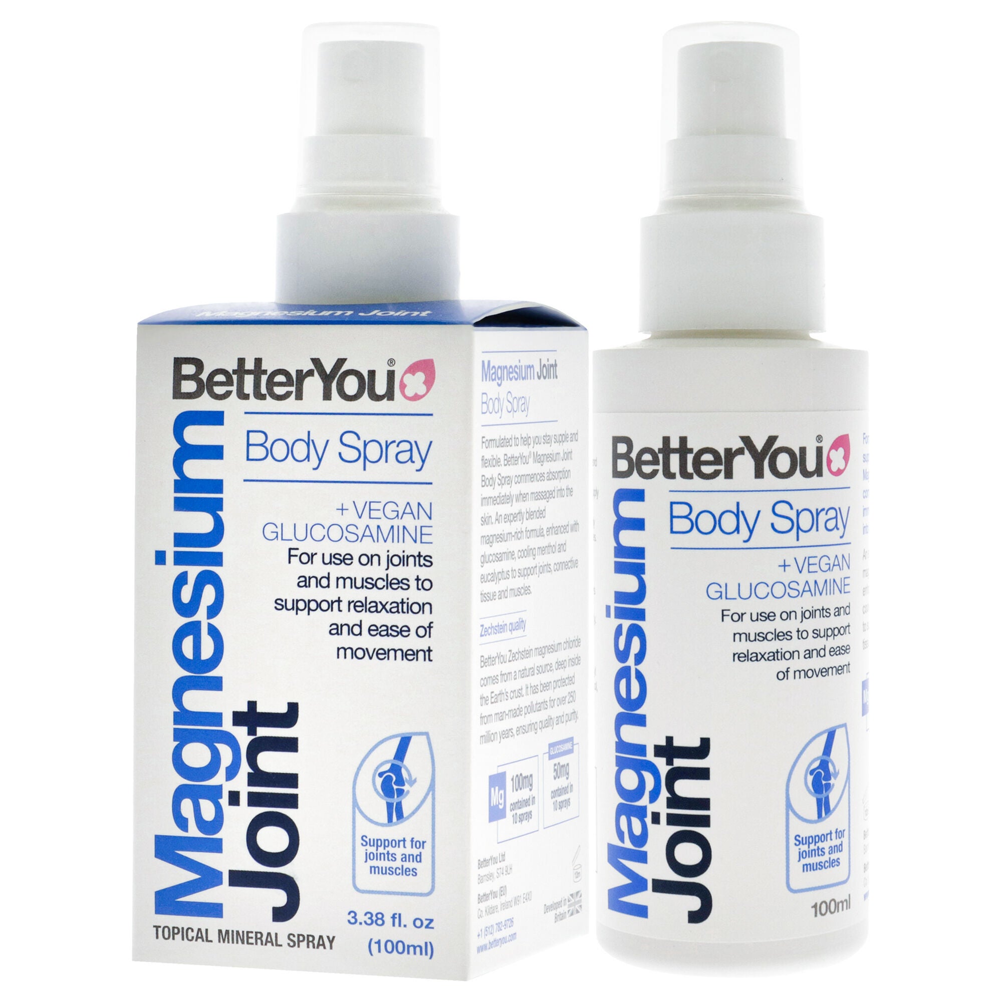 Magnesium Joint Body Spray by BetterYou for Unisex - 3.38 oz Body Spray, , alternate image number 7