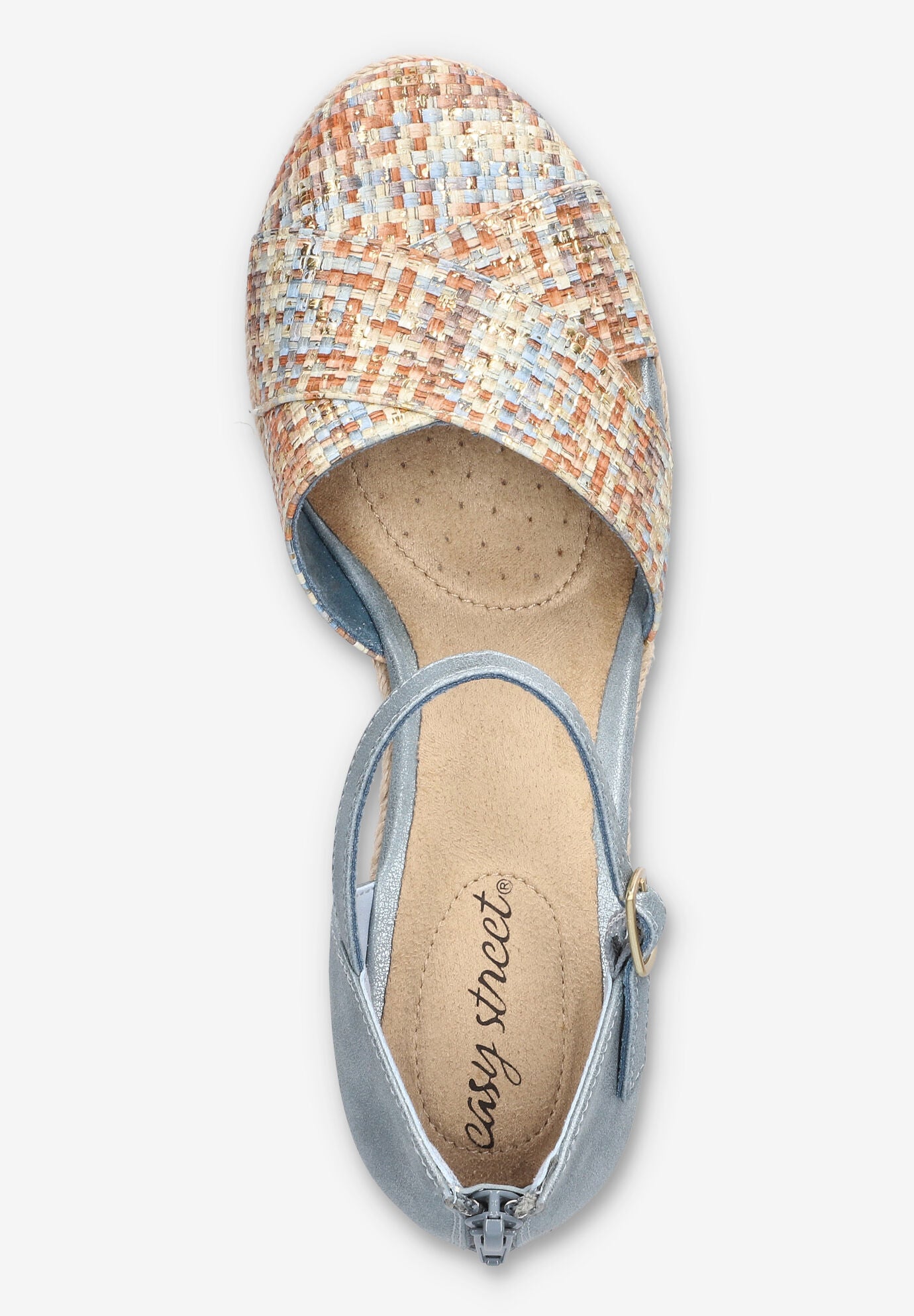 Coast Espadrille Wedge, PASTEL MULTI WOVEN, alternate image number 6