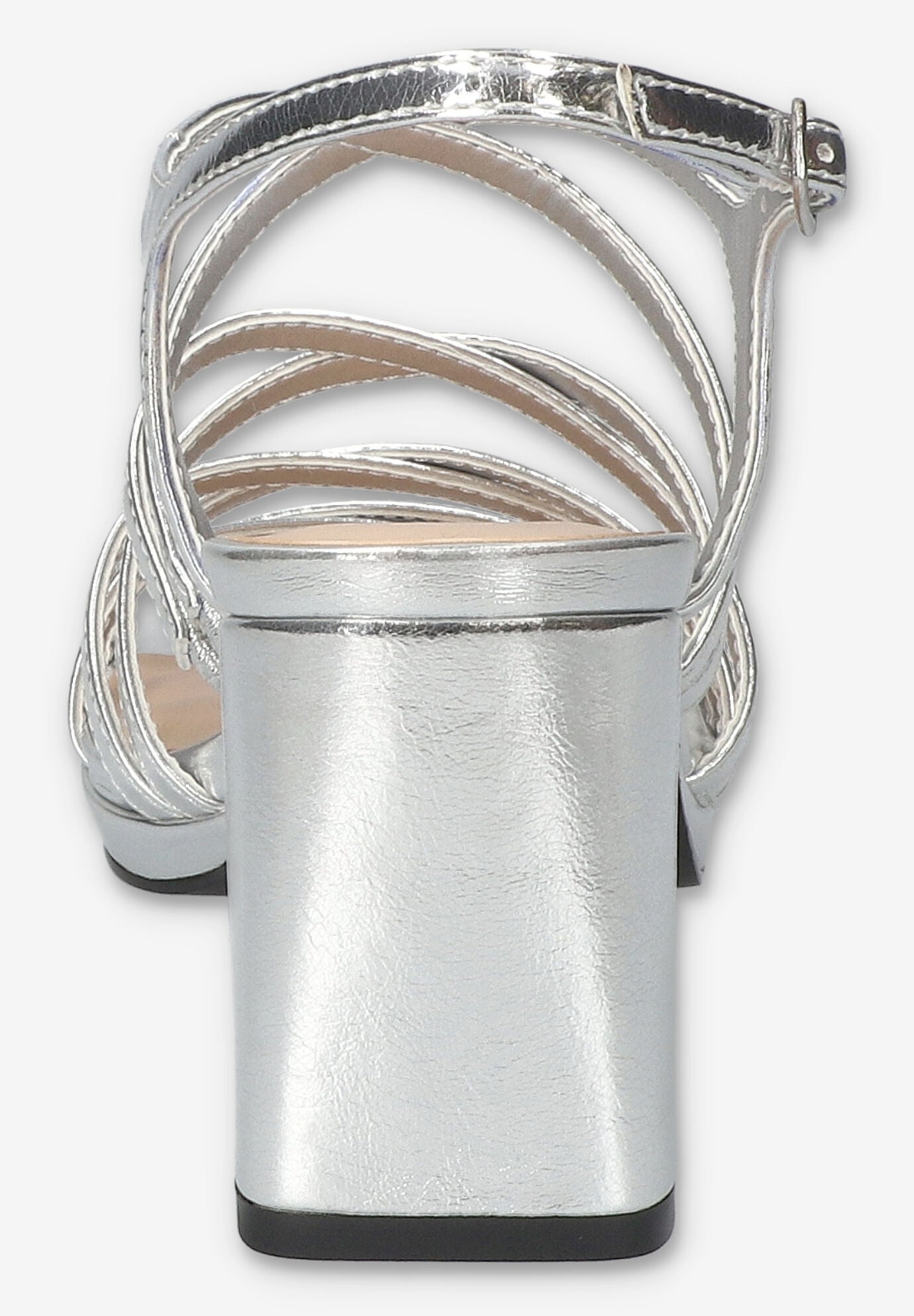 Damsel Square Toe Heeled Sandal, SILVER METALLIC, on-hover image number 1