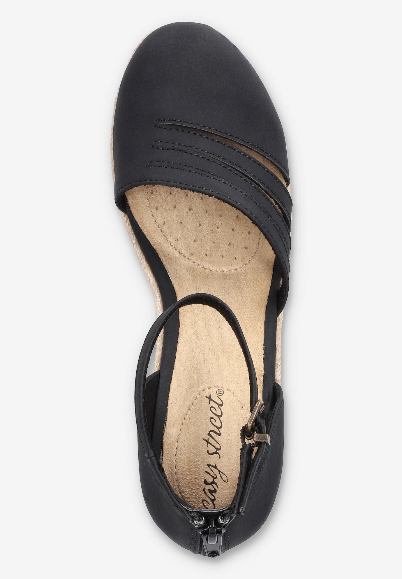 Daytona Espadrille Wedge, BLACK, alternate image number 6