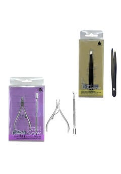 Precision Perfection Bundle: Slant Tip Tweezer + Salon-Grade Nail Care Kit
