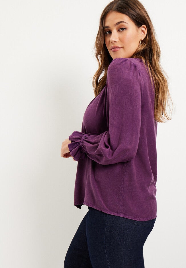 Sweetheart Acid Wash Top, , alternate image number null