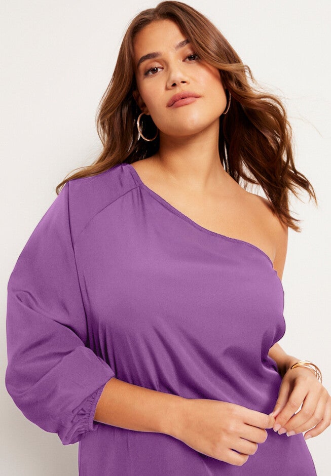 One-Shoulder Dress, , alternate image number null