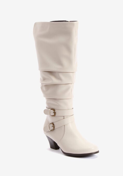 The Cleo Wide Calf Boot, WINTER WHITE, hi-res image number null