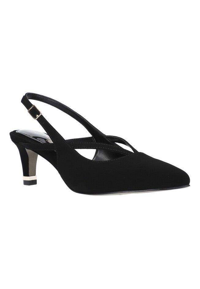 Symphony Slingback , BLACK SUEDE, hi-res image number null