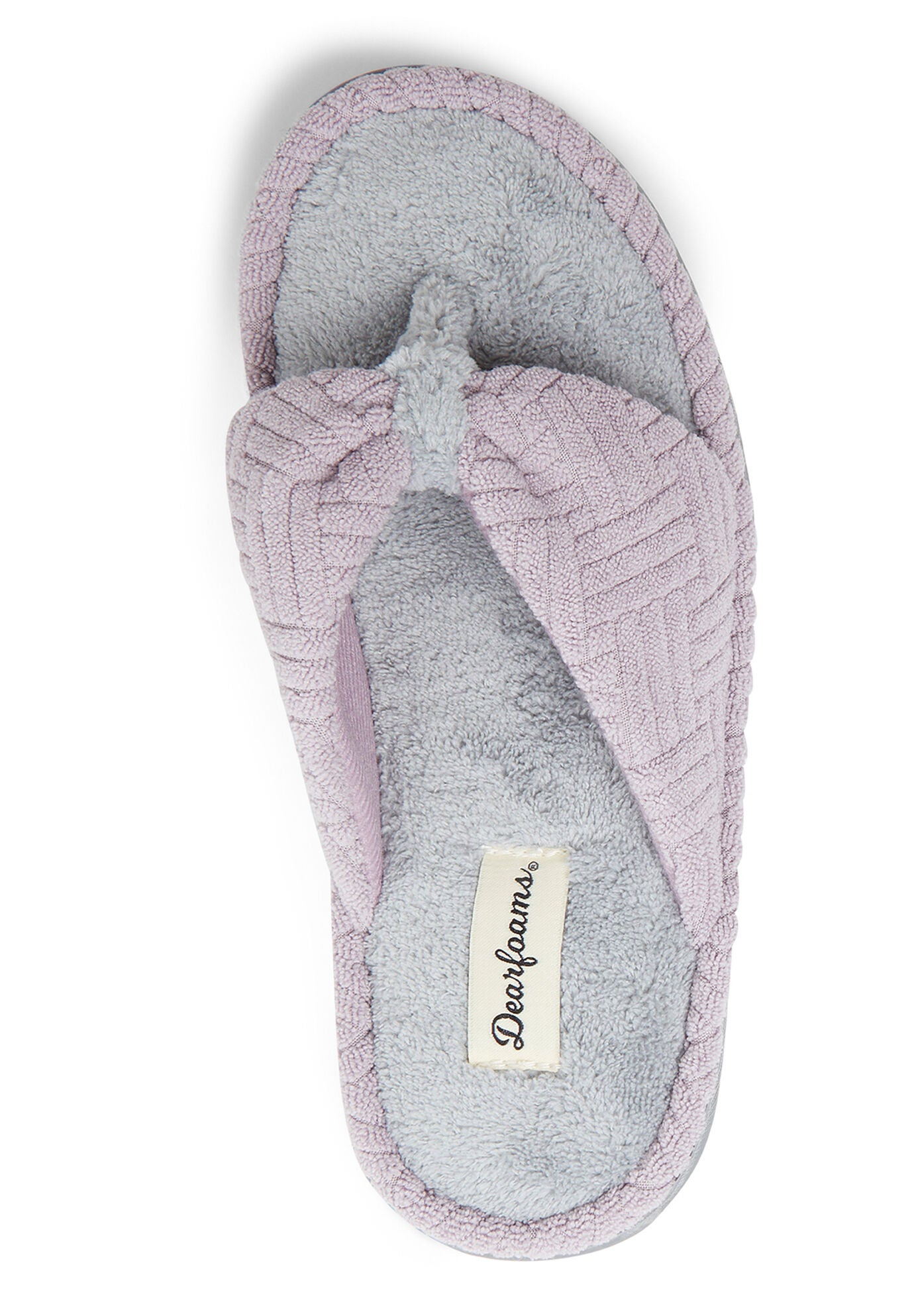 Dearfoams thong slippers clearance