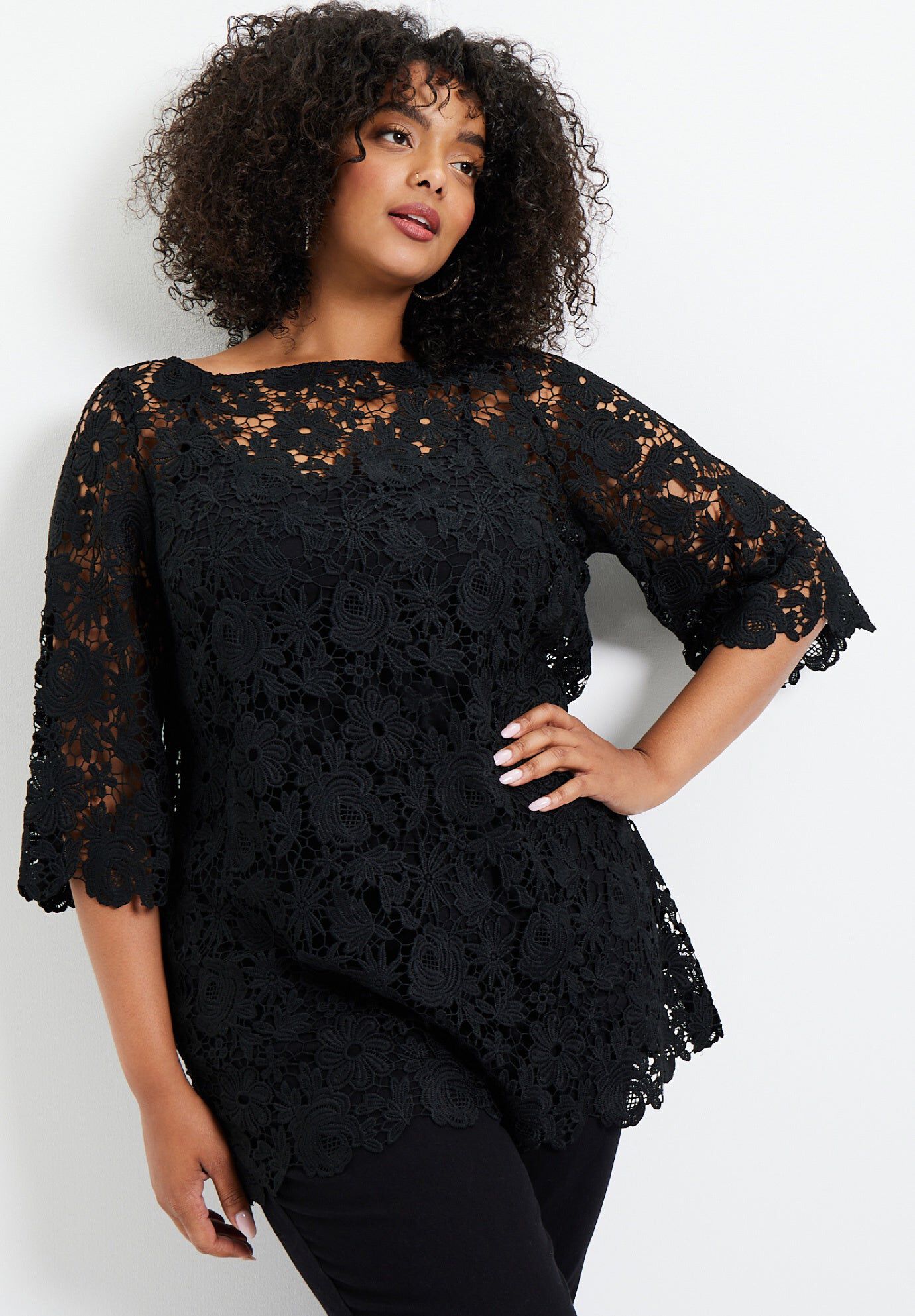 Catherine Lace Shirt - Off White