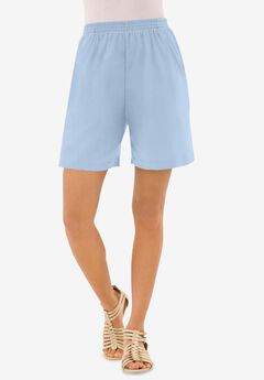 Plus Size Soft Knit Pull-On Short