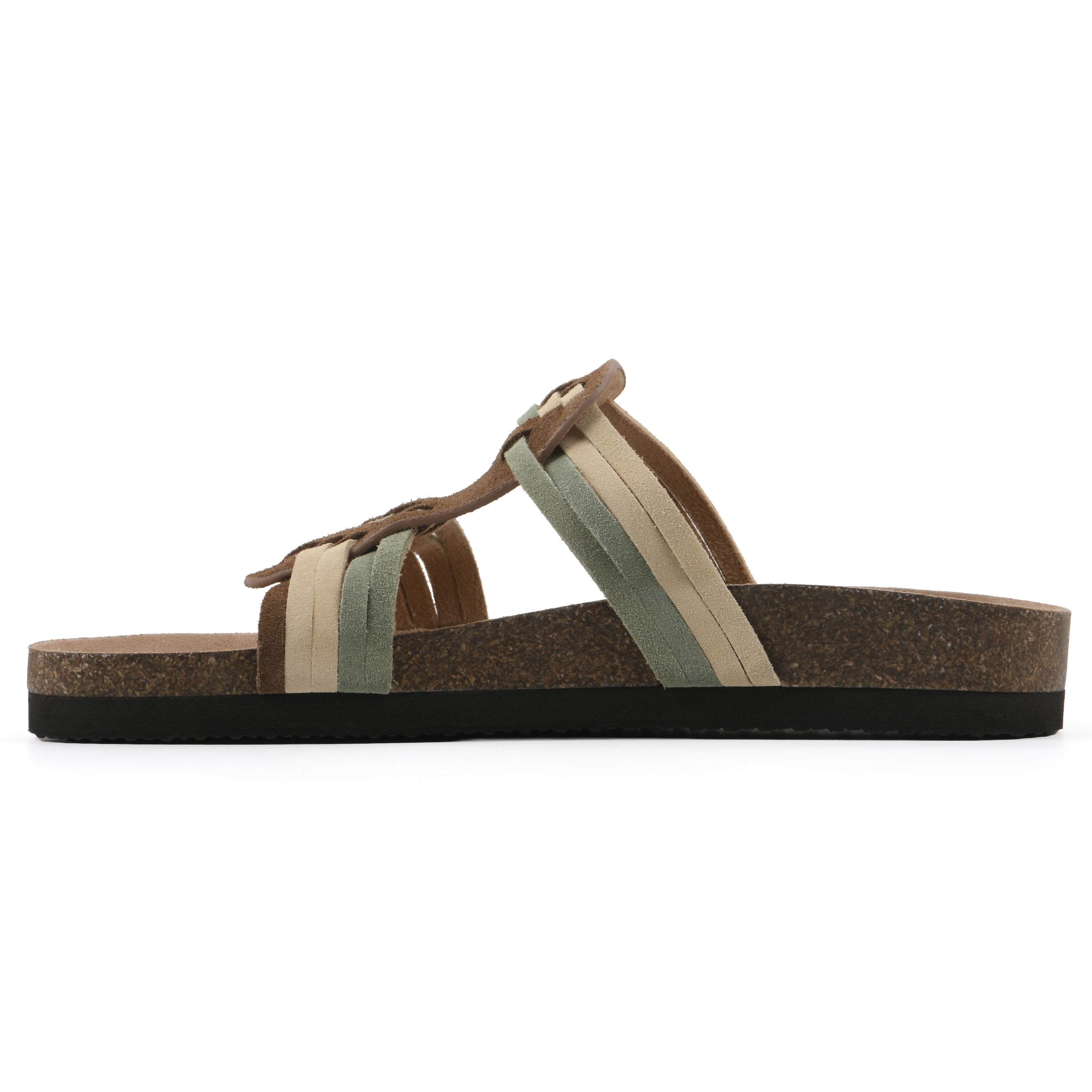 Halicore Footbeds Sandal, CHESTNUT MULTI, alternate image number 3