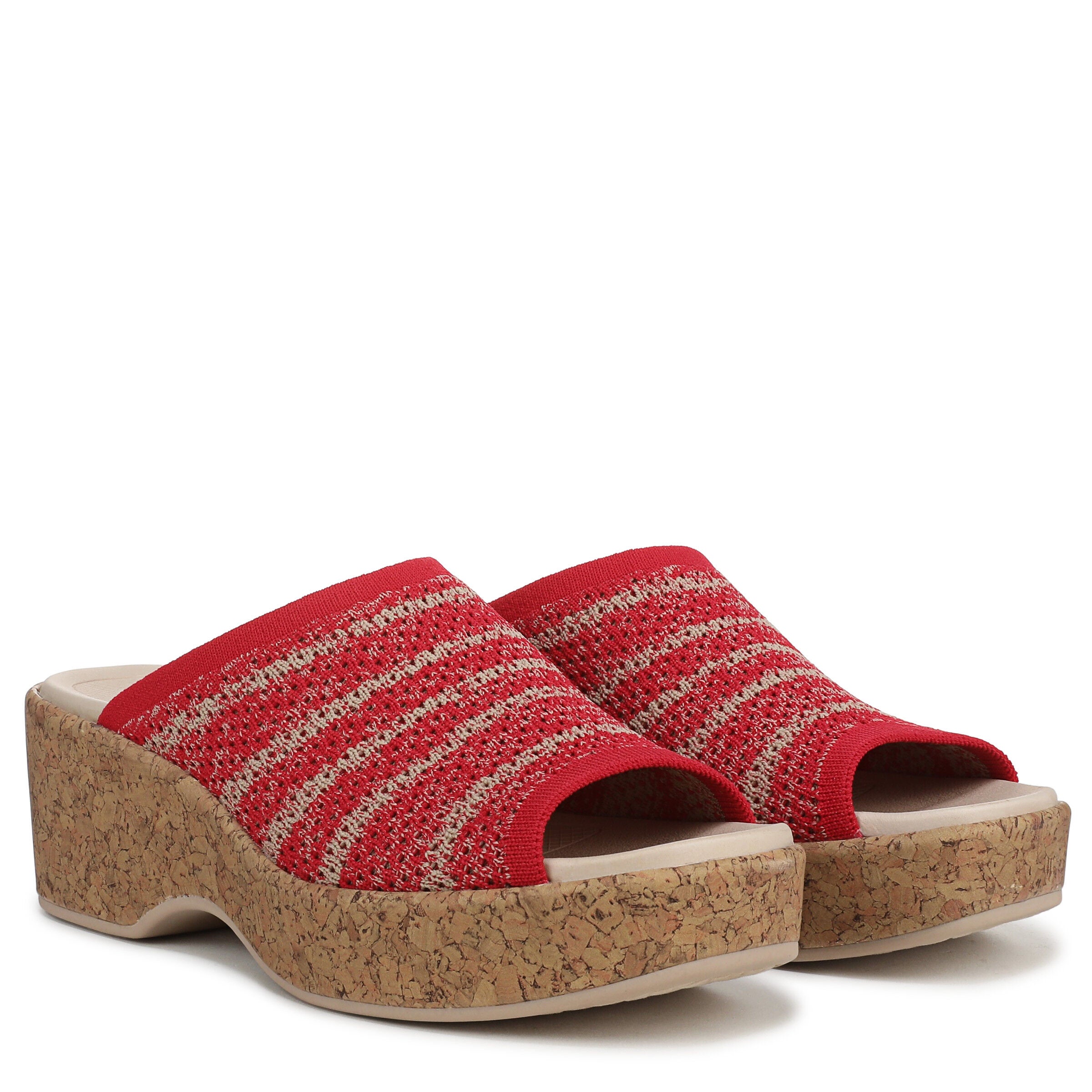Very Ready Platform Sandal, FIRE RED, alternate image number 2