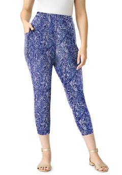Side-Pocket Essential Capri Legging