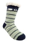 Sheep Fairisle Slipper Socks, GREY MINT, hi-res image number 0