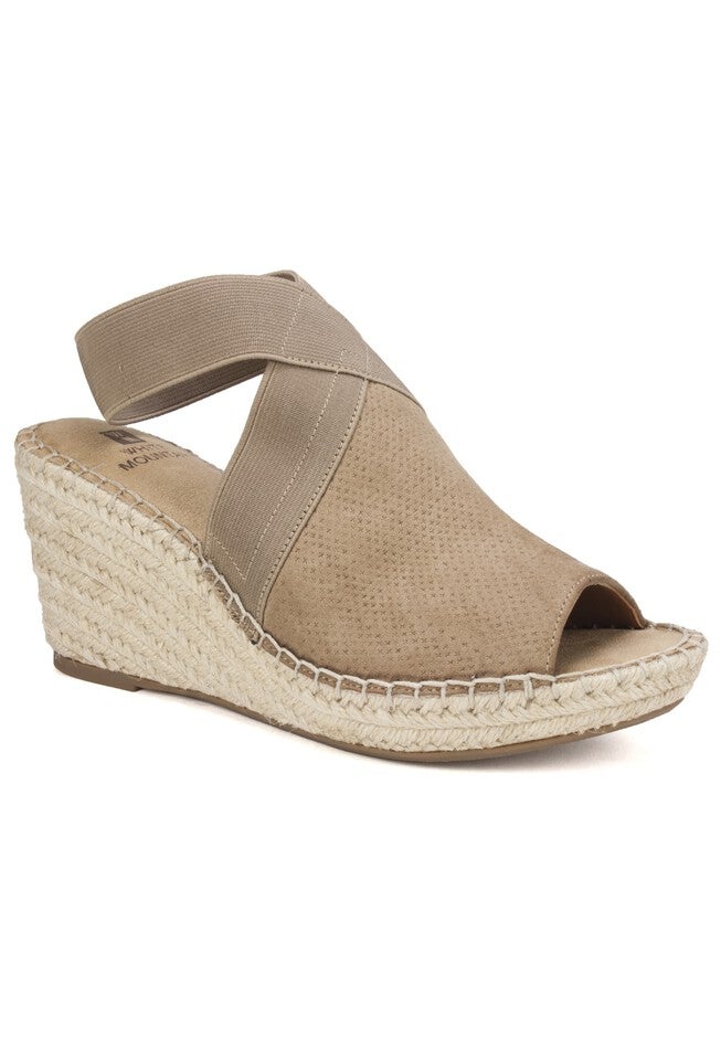 Gabbie Espadrille Wedge , CHESTNUT, hi-res image number null