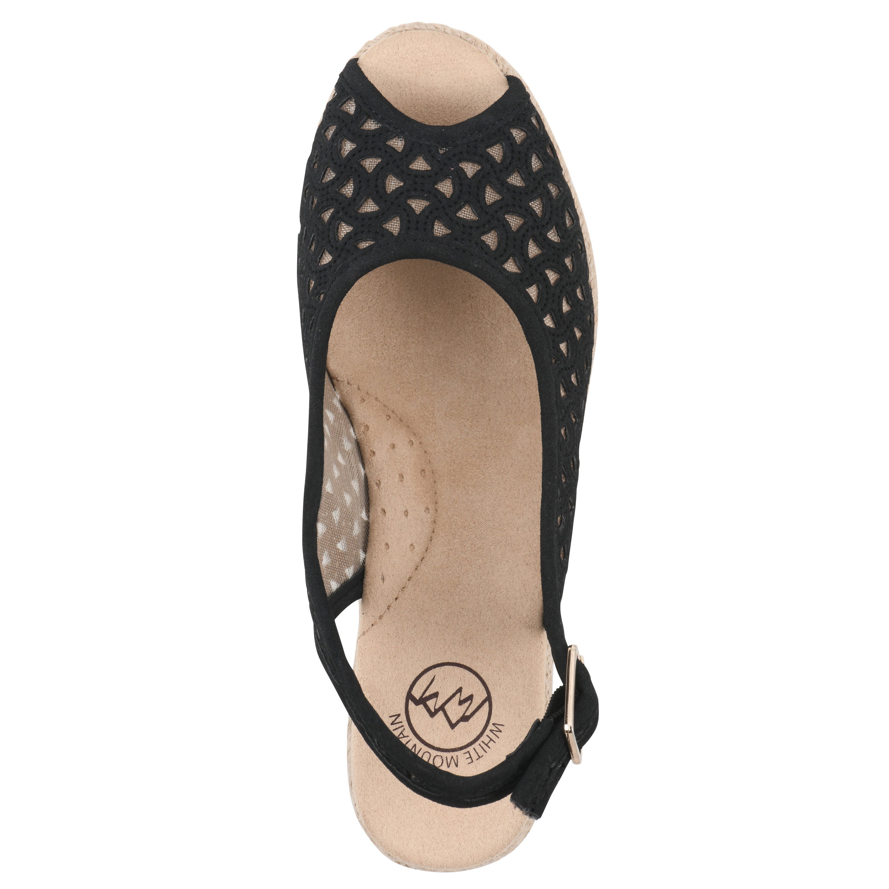 Maize II Espadrille Wedge Sandal, BLACK SMOOTH, alternate image number 4