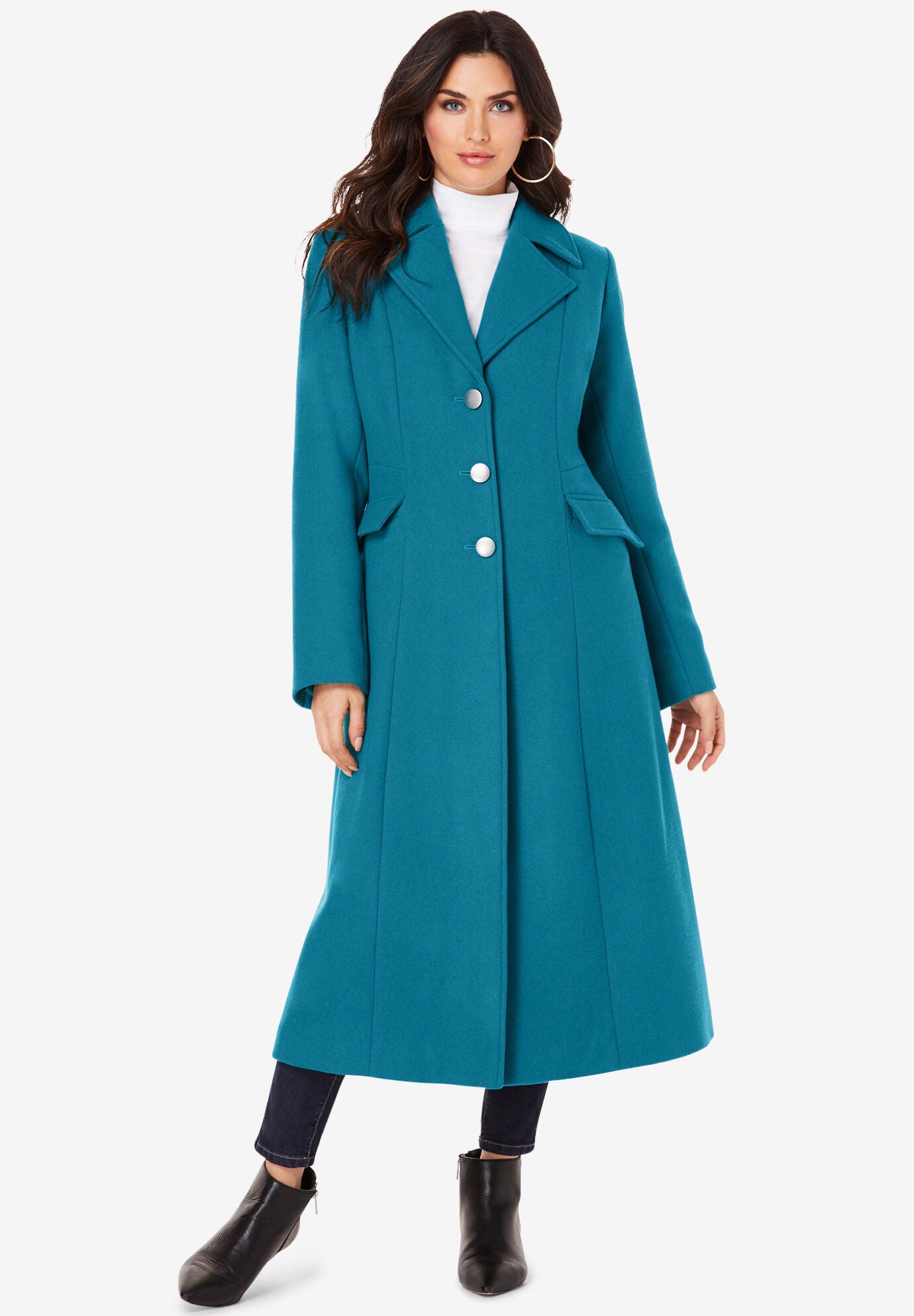 Women s Relax Fit Fitted Wool Coats Catherines