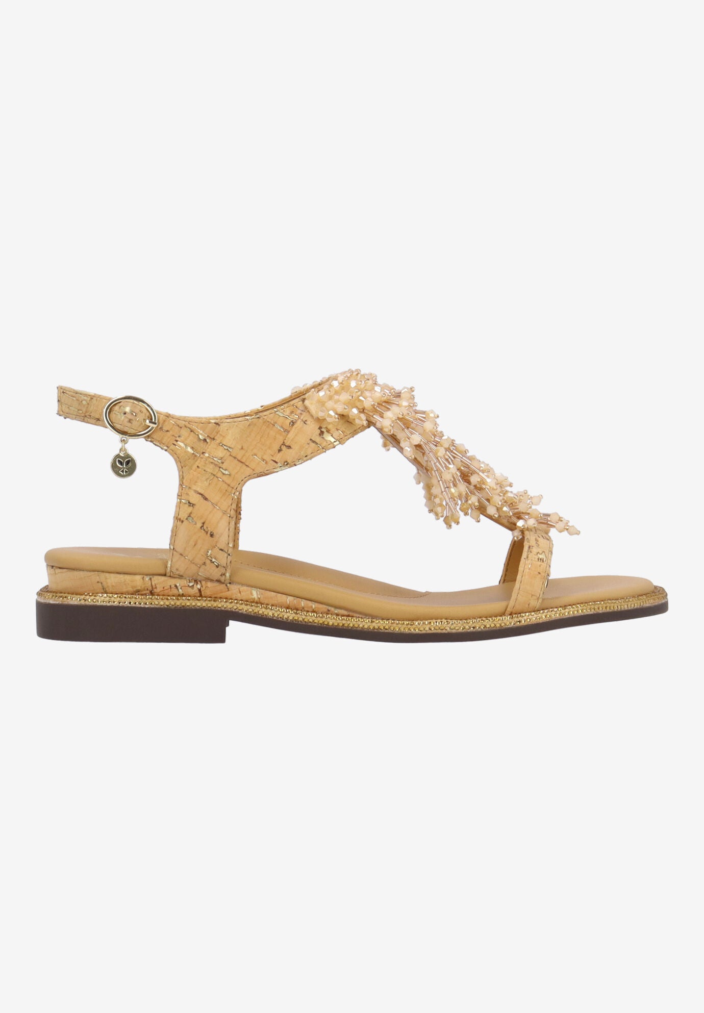Lunaria Slingback Sandal, NATURAL GOLD, alternate image number 3
