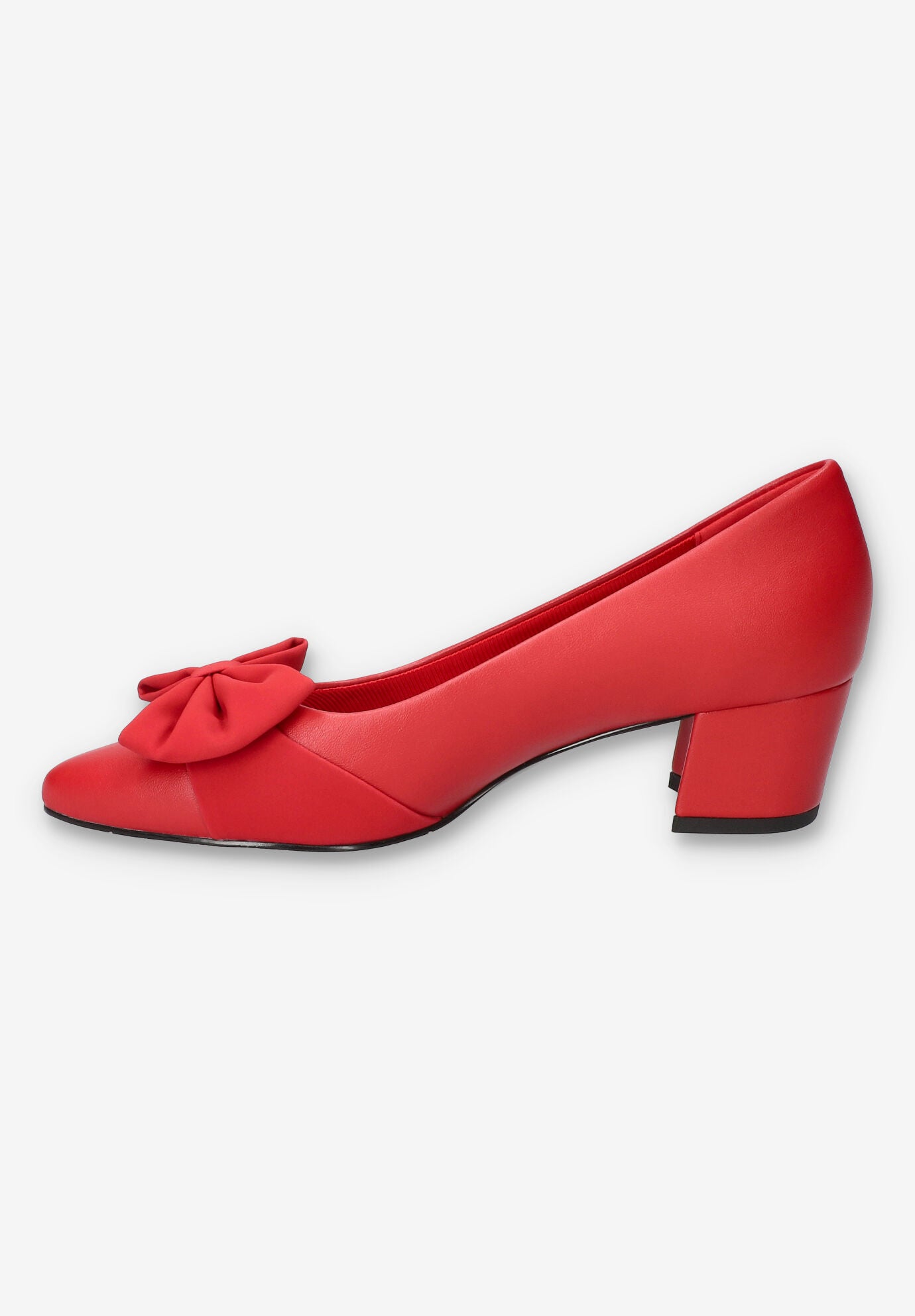Alva Pointed Toe Pump, RED, alternate image number 4