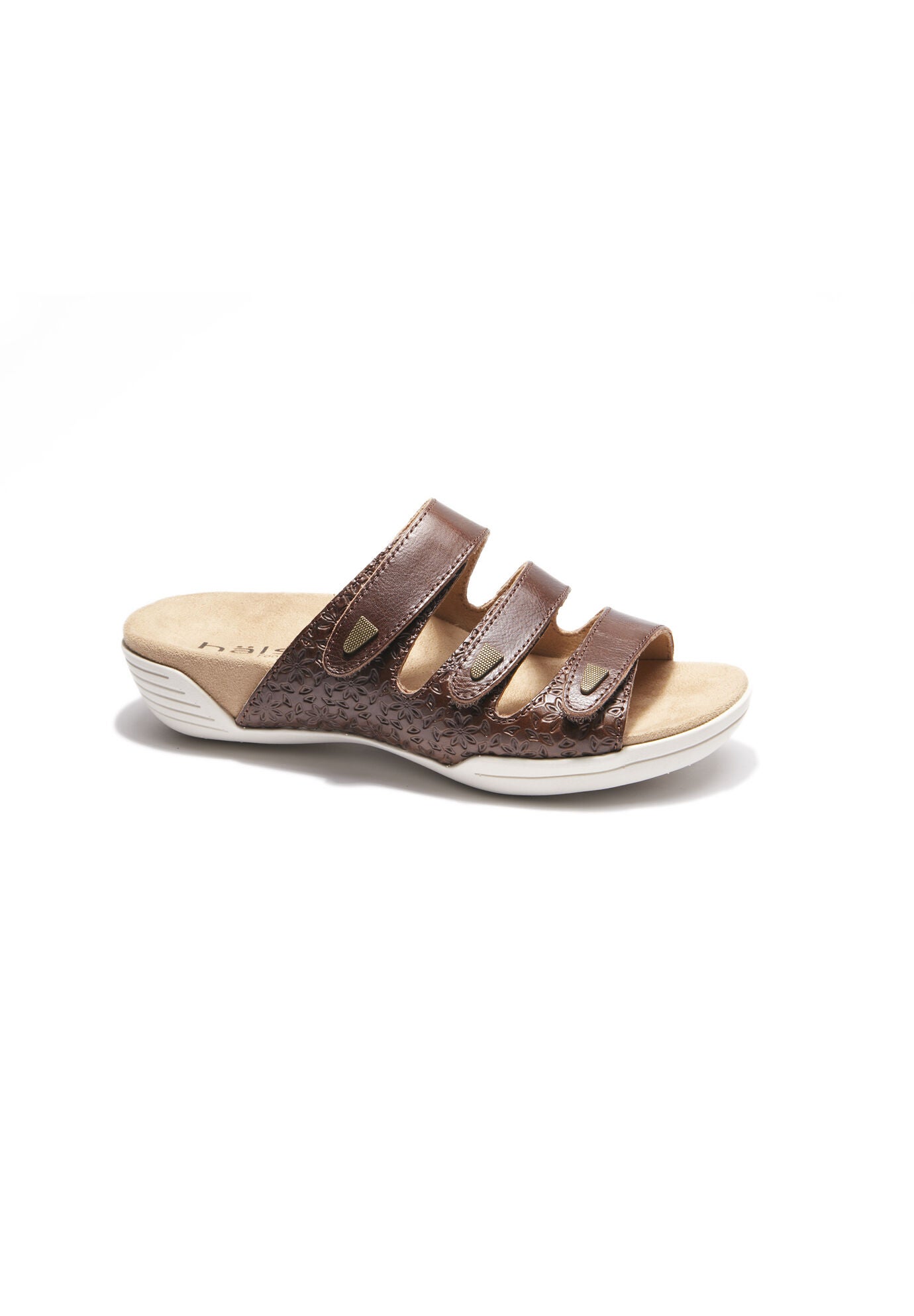 Delight Sandal, DARK BROWN EMBOSSED, hi-res image number 0