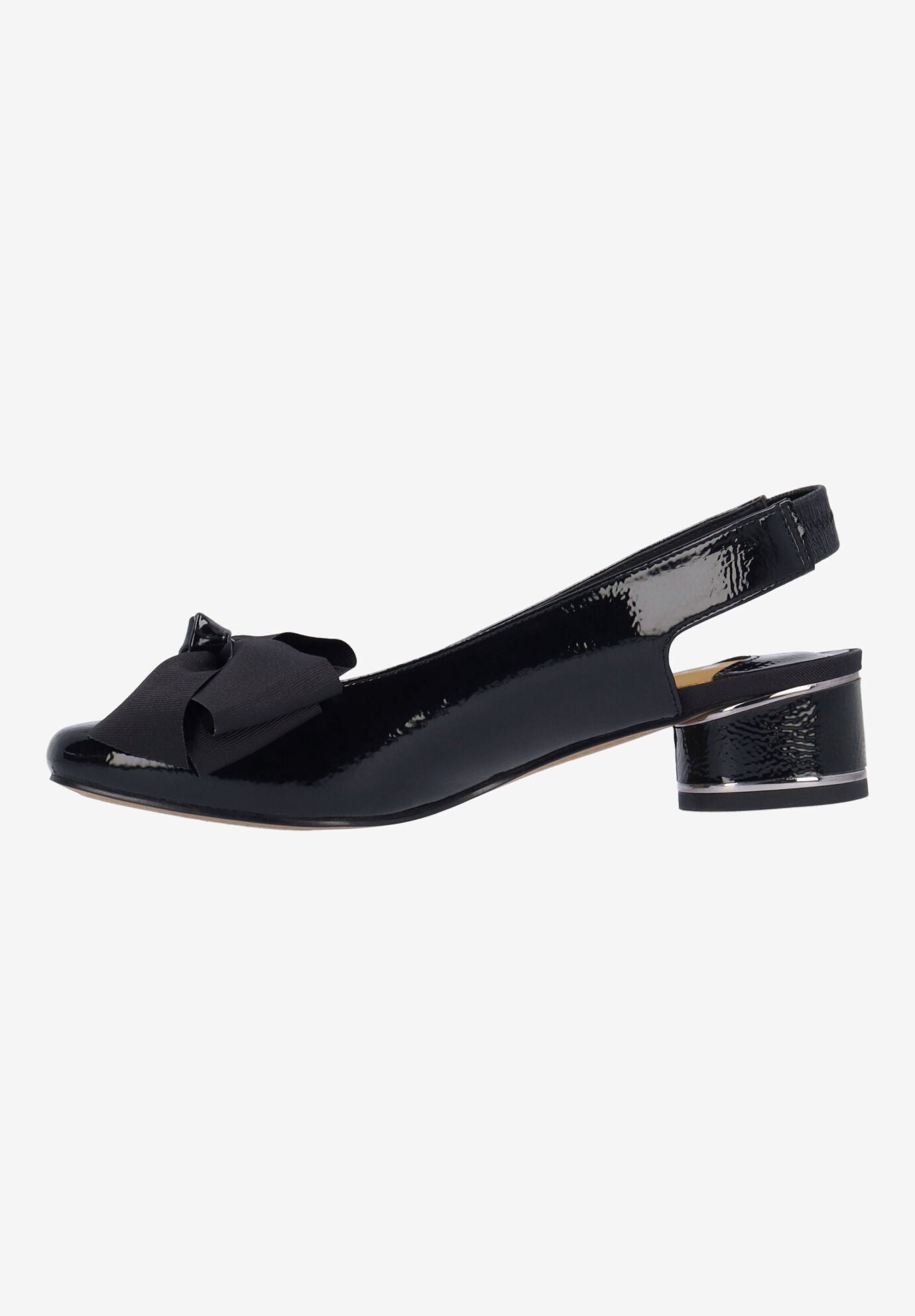 Lazule Slingback Pump, BLACK, alternate image number 4