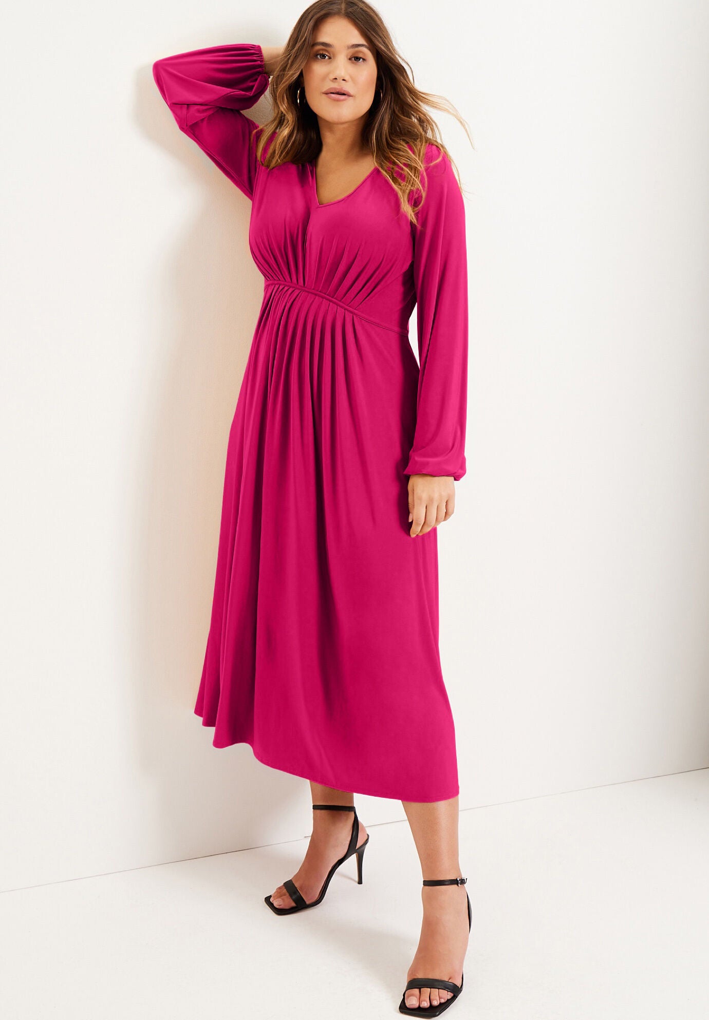Empire Waist Dress - Florynce Style Dresses, Dark Sapphire