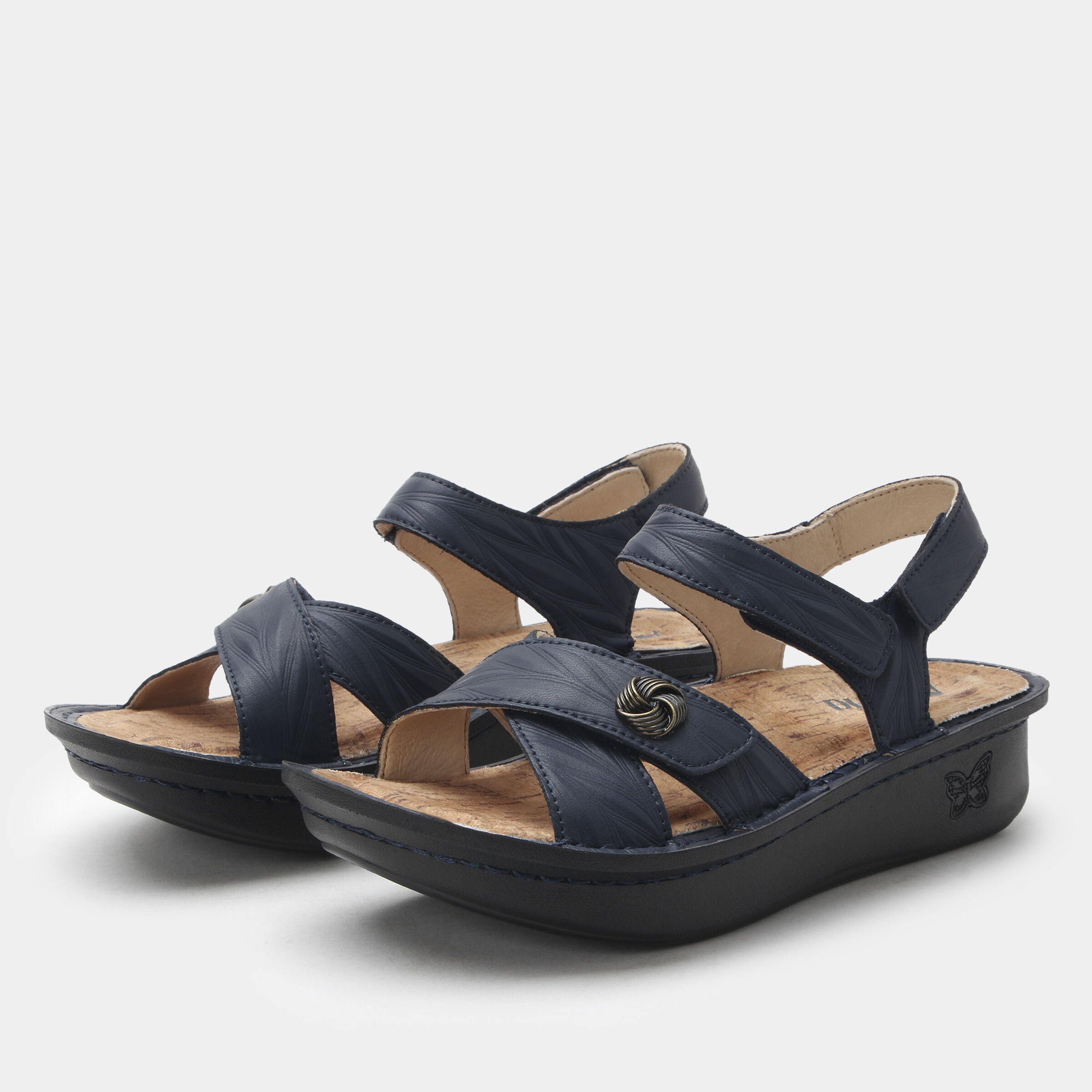 Kelsi Cross Strap Adjustable Sandal, NAVY, hi-res image number 0