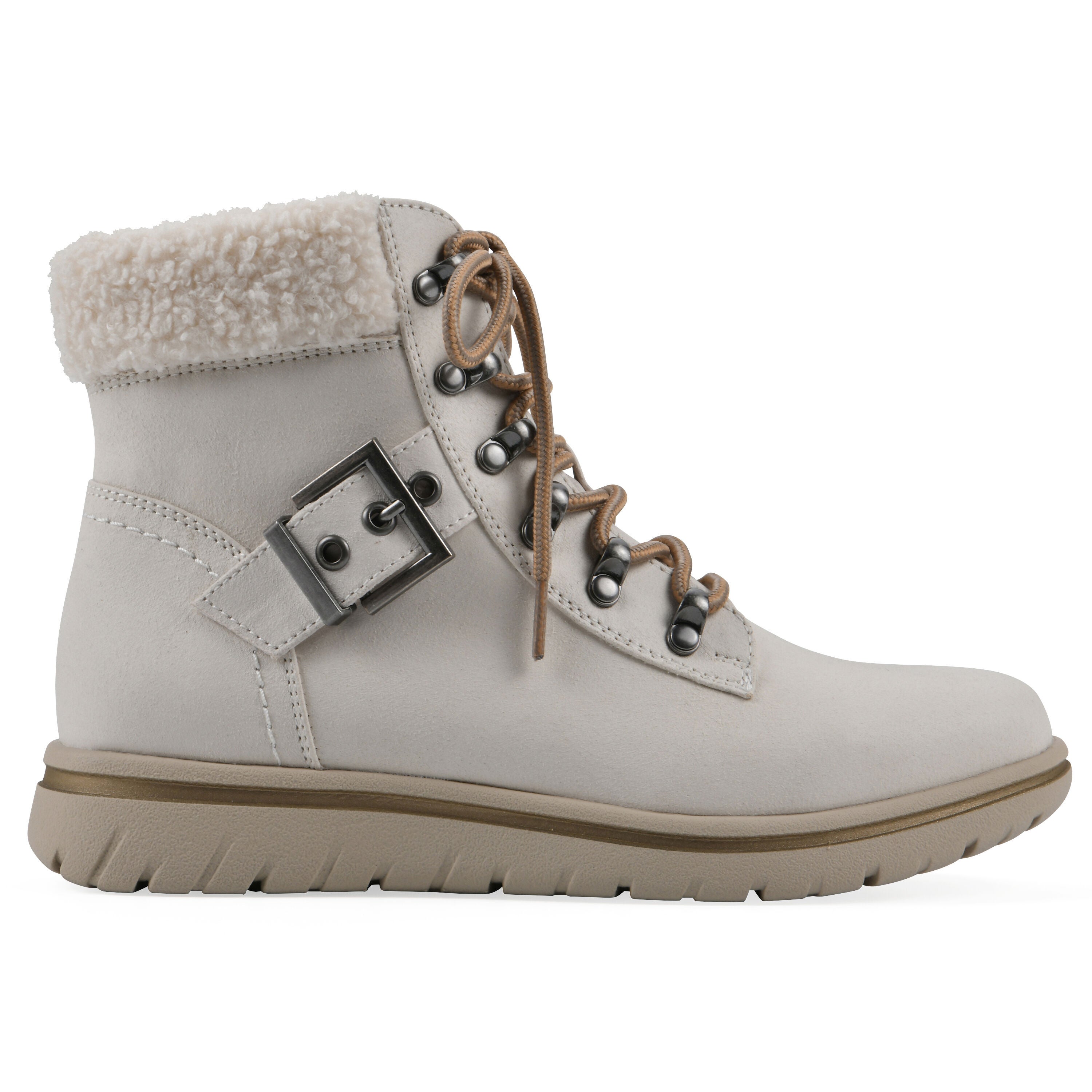 Hadrian Hiker Bootie, WHITE FABRIC, alternate image number 2