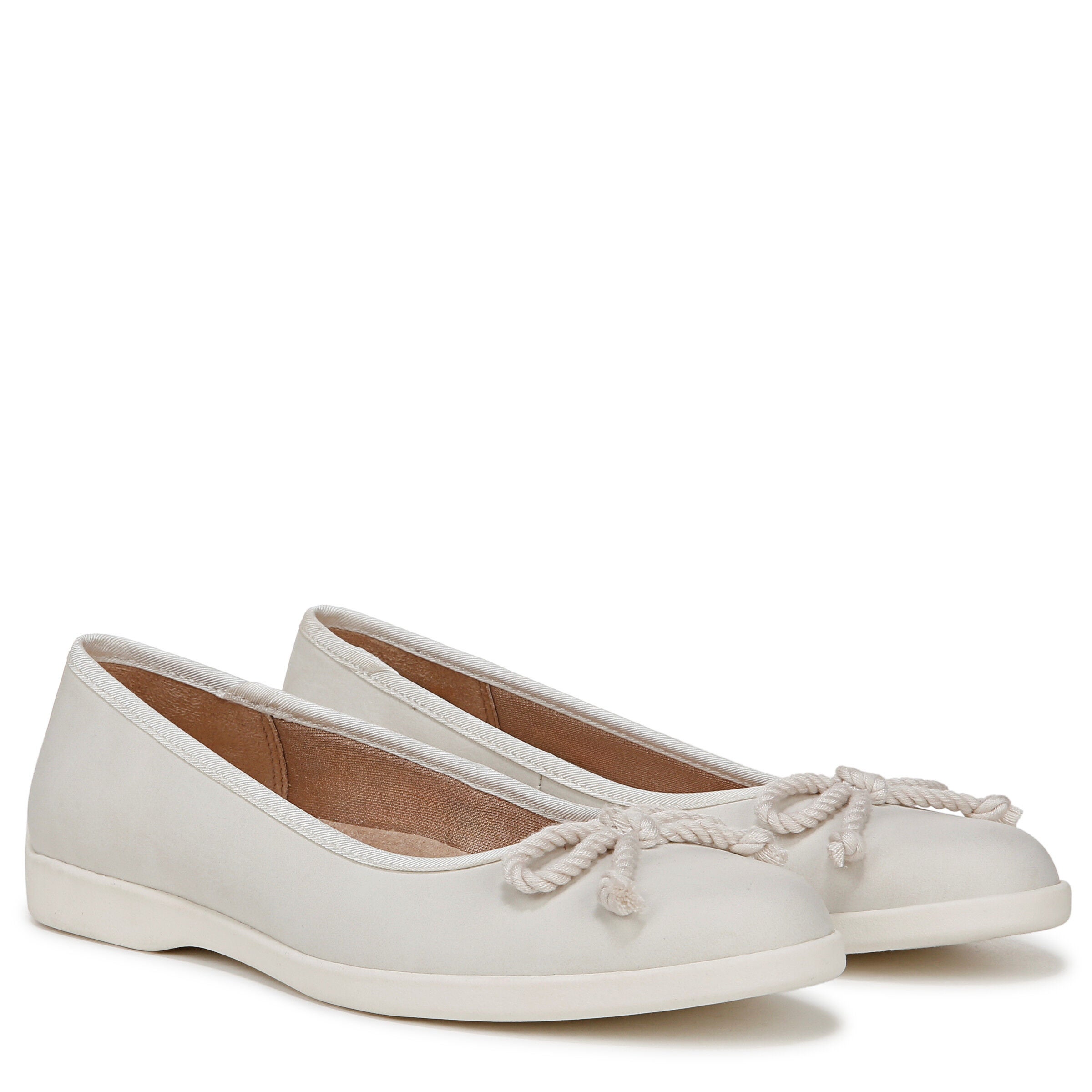 Maura Bow Trim Flat, CLOUD WHITE, alternate image number 2