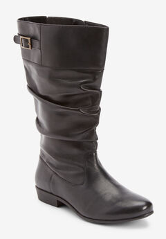 The Monica Wide Calf Leather Boot