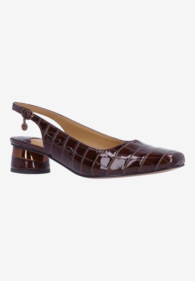 Taveta Square Toe Pump, BROWN, hi-res image number 0