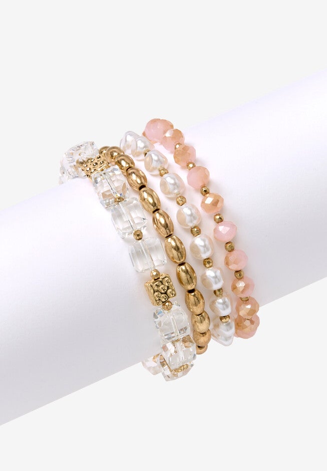 Beaded Stretch Bracelet Set, , alternate image number null