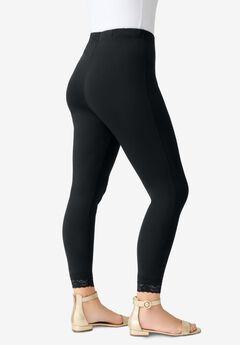 Lace Trim Essential Stretch Legging