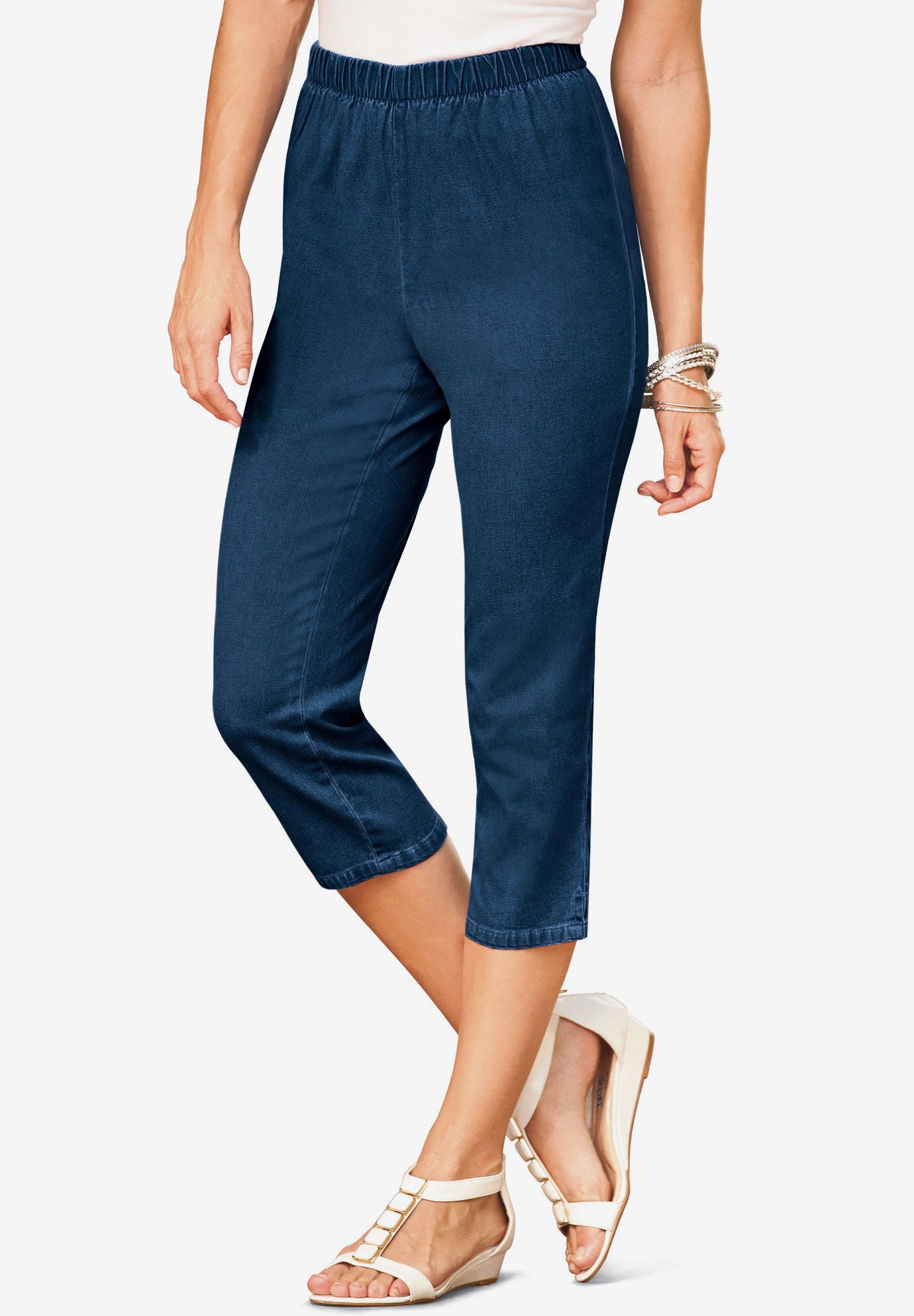 Stretch capris online