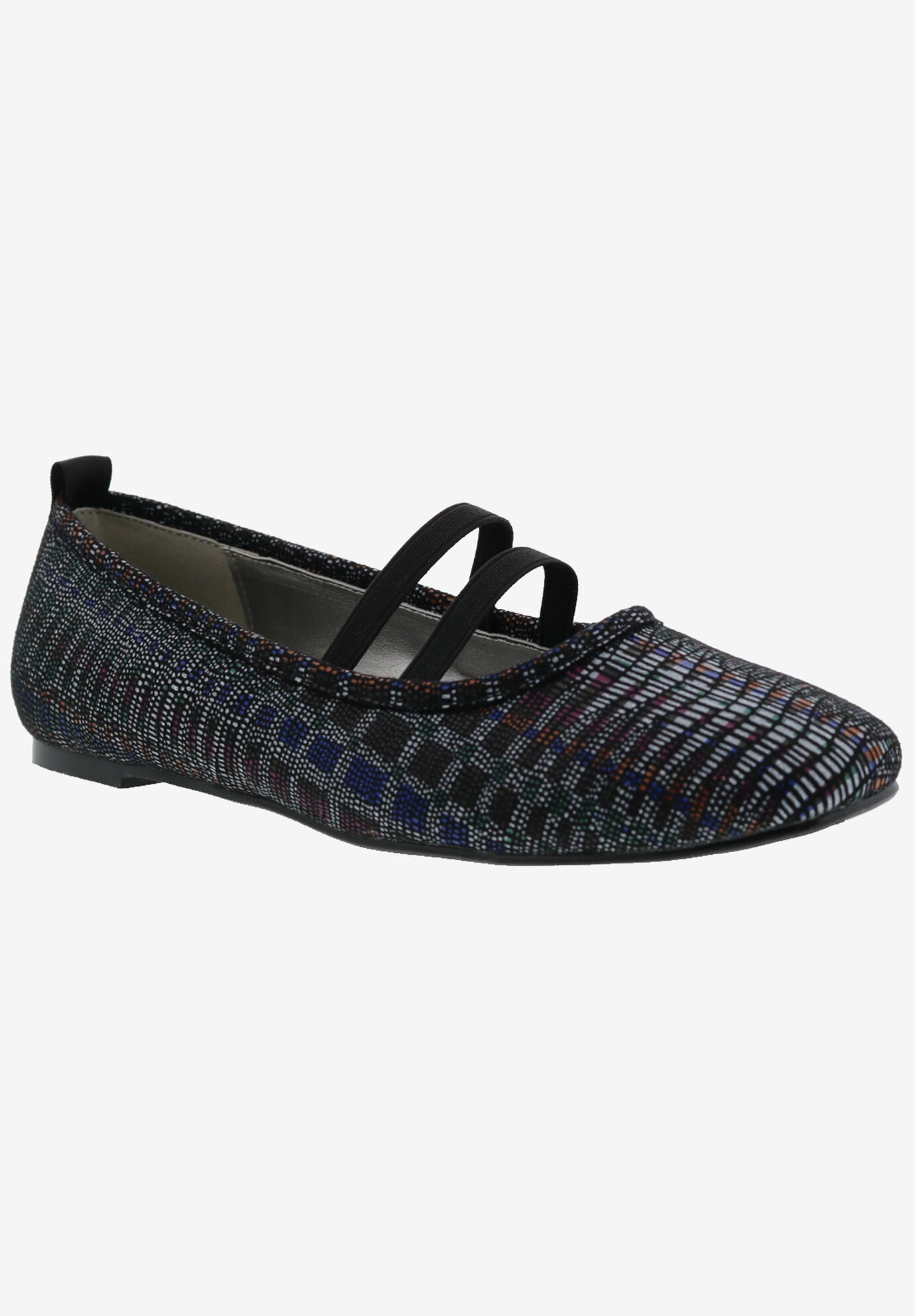 Sissy Flat, BLACK MULTI TEXTILE, hi-res image number 0