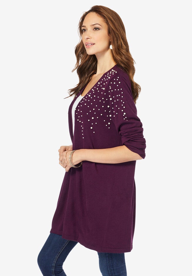 Embellished Cardigan, , alternate image number null