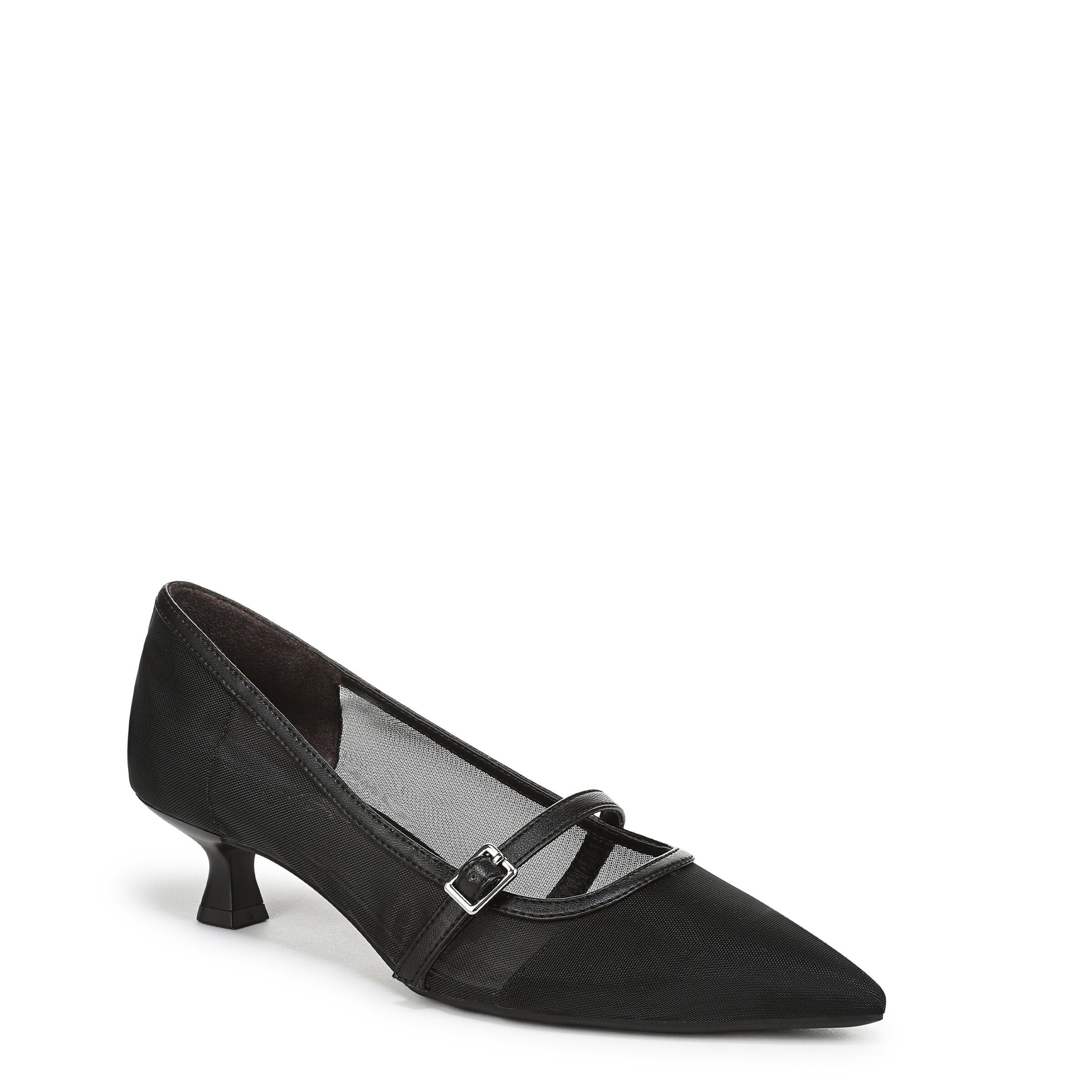 Madelyn Mary Jane Pump, BLACK MESH FABRIC, hi-res image number 0