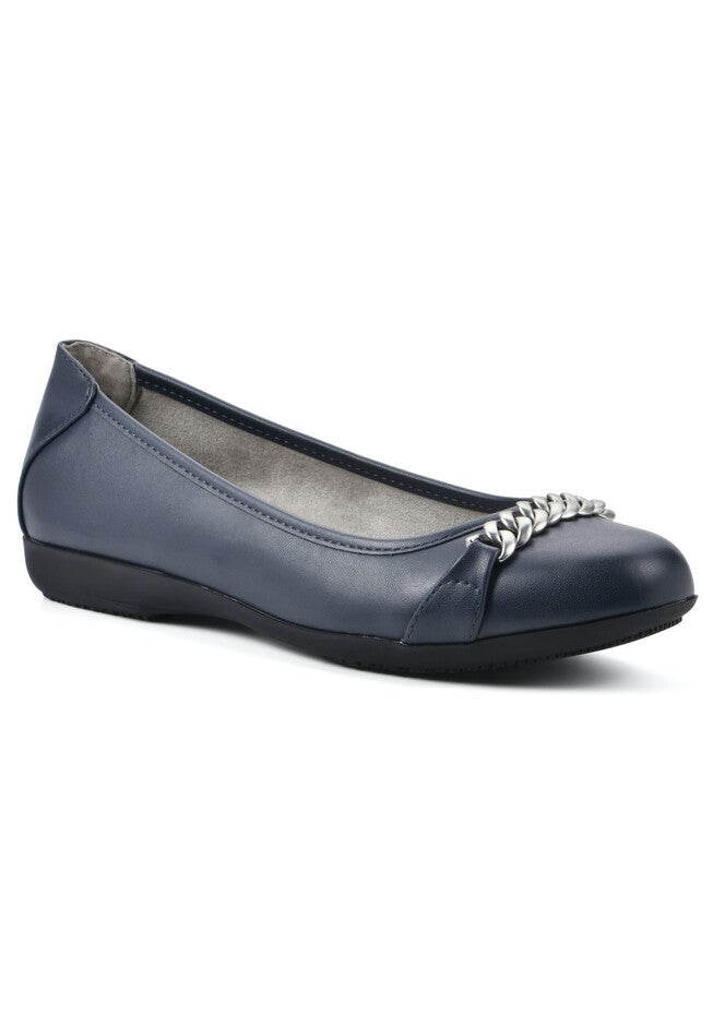 Charmed Casual Flat, NAVY SMOOTH, hi-res image number 0