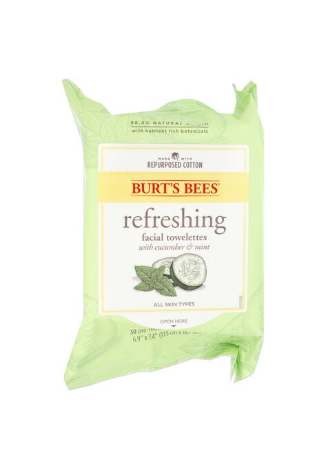 Facial Cleansing Towelettes - Cucumber And Mint -30 Count Towelettes, O, hi-res image number null