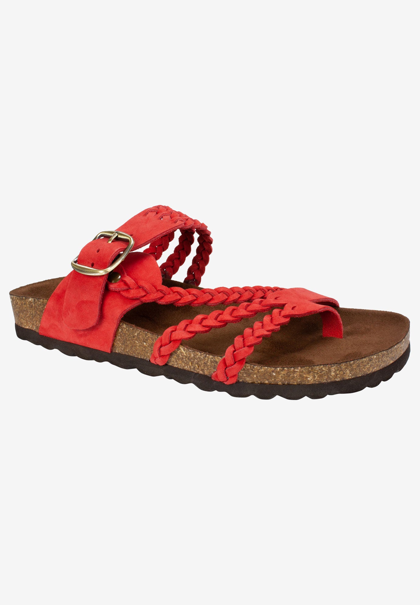Hayleigh Sandal, RED NUBUCK, hi-res image number 0
