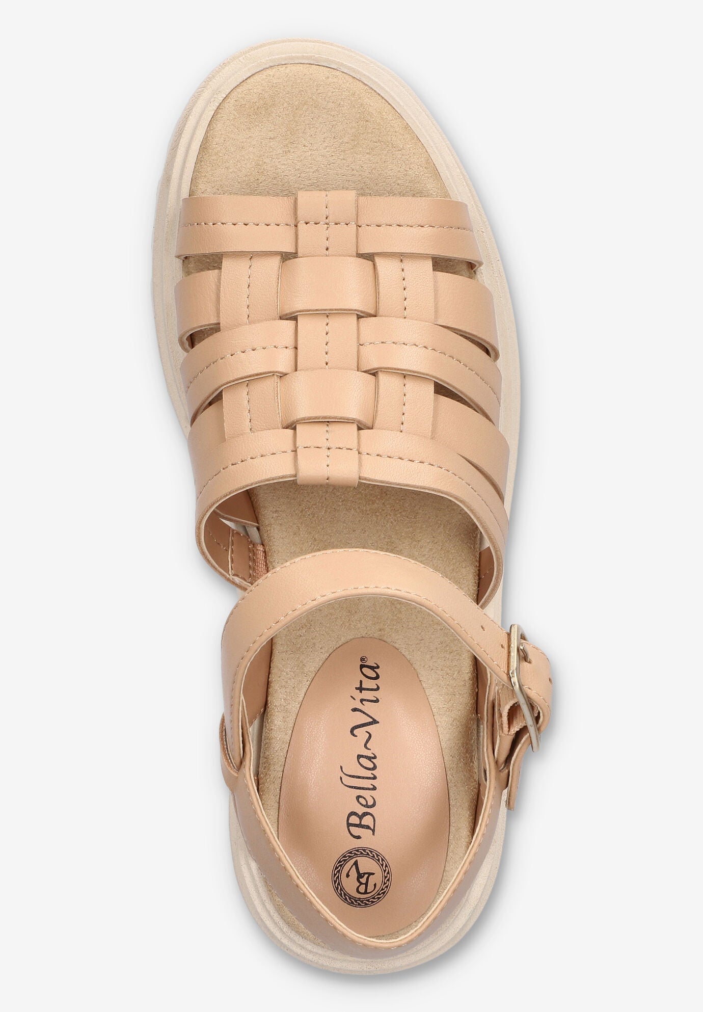 Loni Lug Sole Fisherman Sandal, NATURAL LEATHER, alternate image number 6