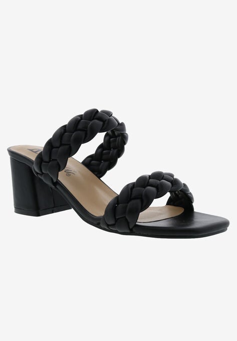Fuss Slide Sandal, BLACK SMOOTH, hi-res image number null