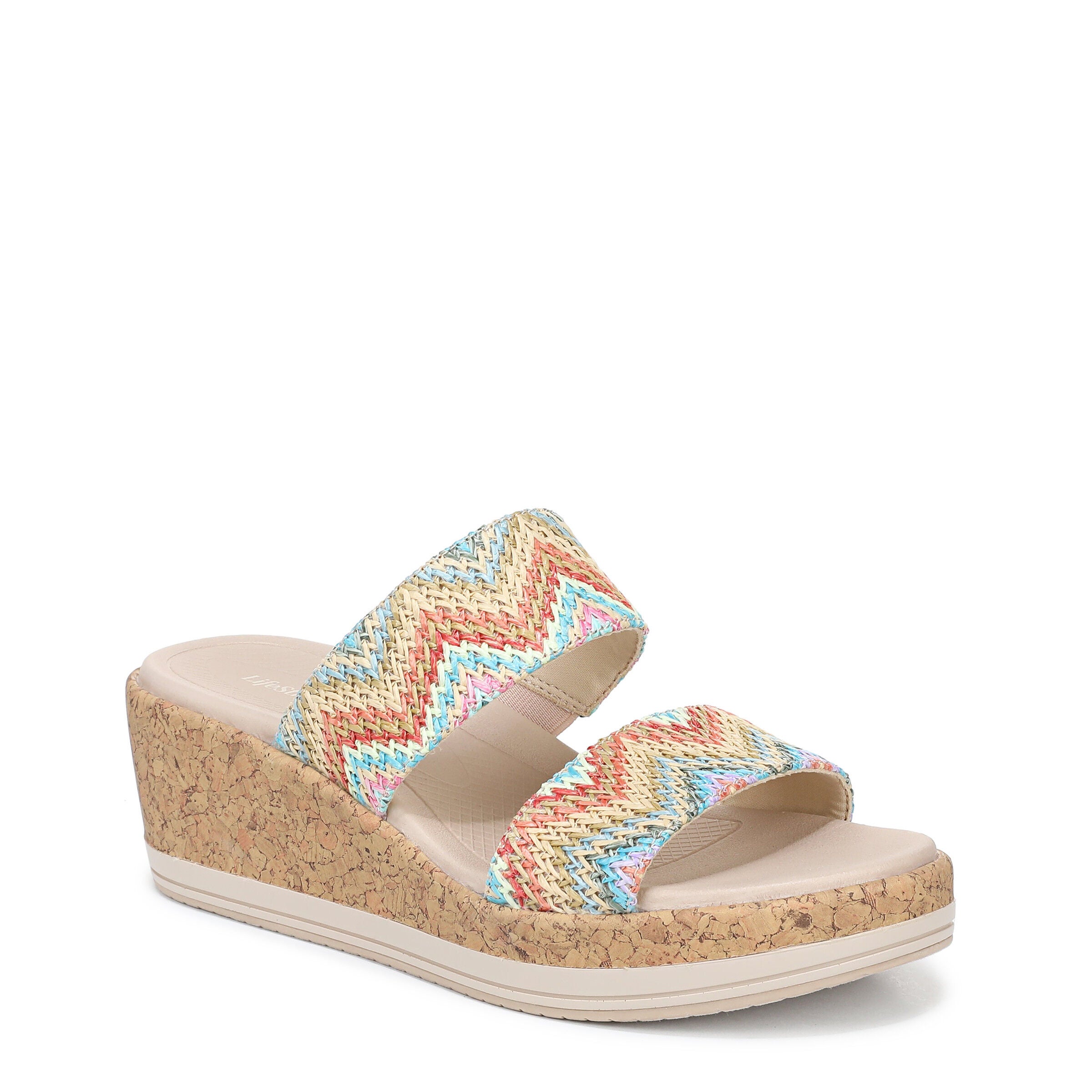 Resort Wedge Sandal, BLUE MULTI, hi-res image number 0