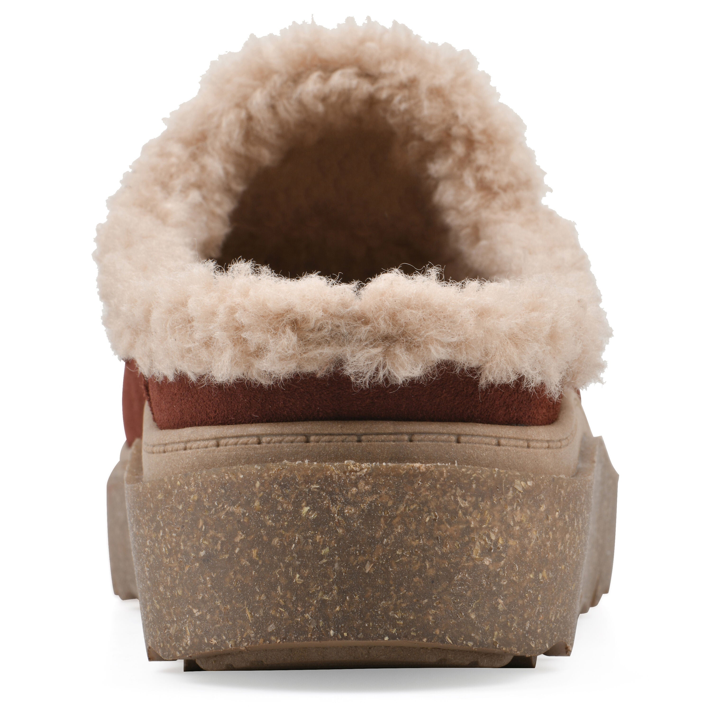 Vayva Platform Clog, RUST SUEDE, on-hover image number 1