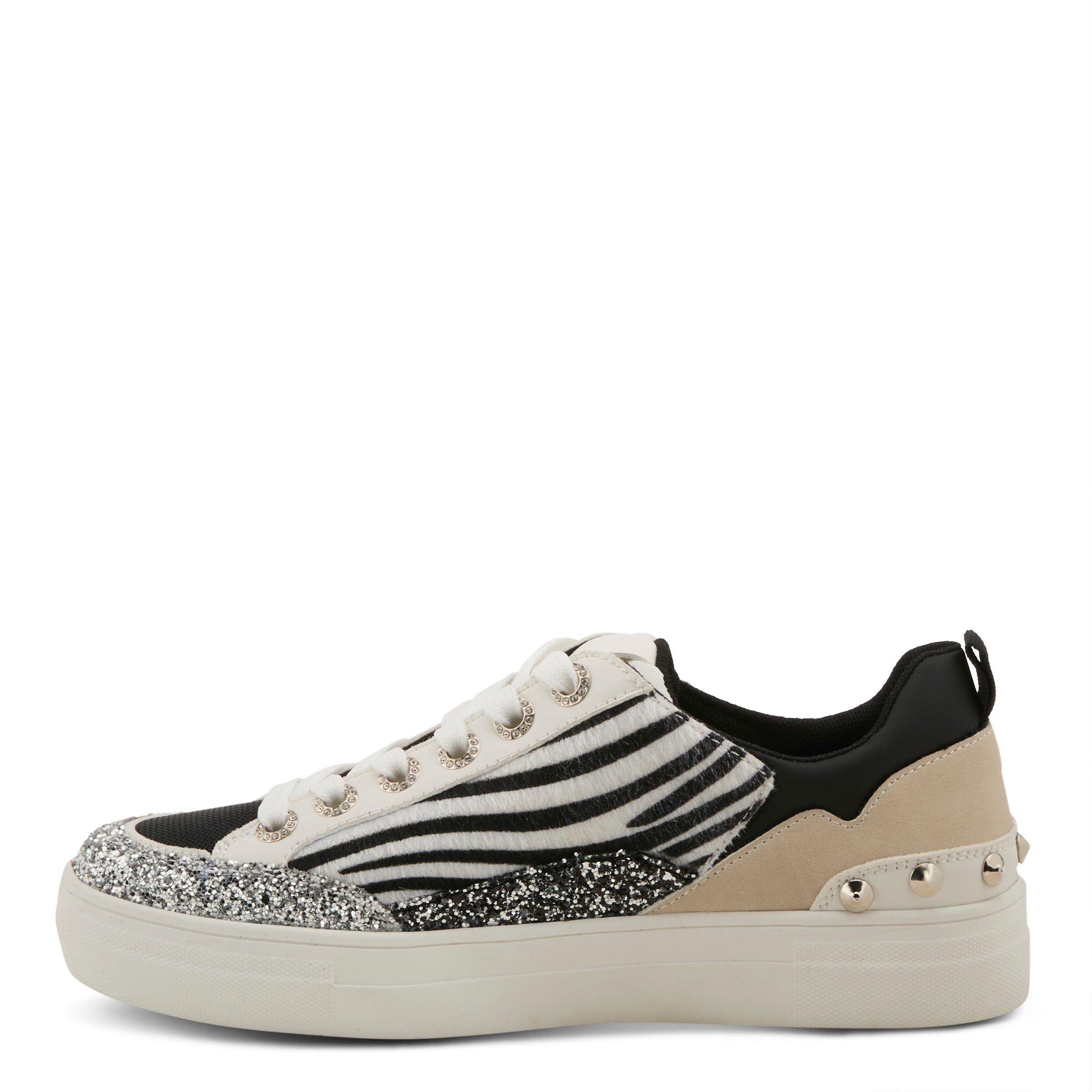 Gascar Fashion Sneaker, ZEBRA PRINT, alternate image number 2