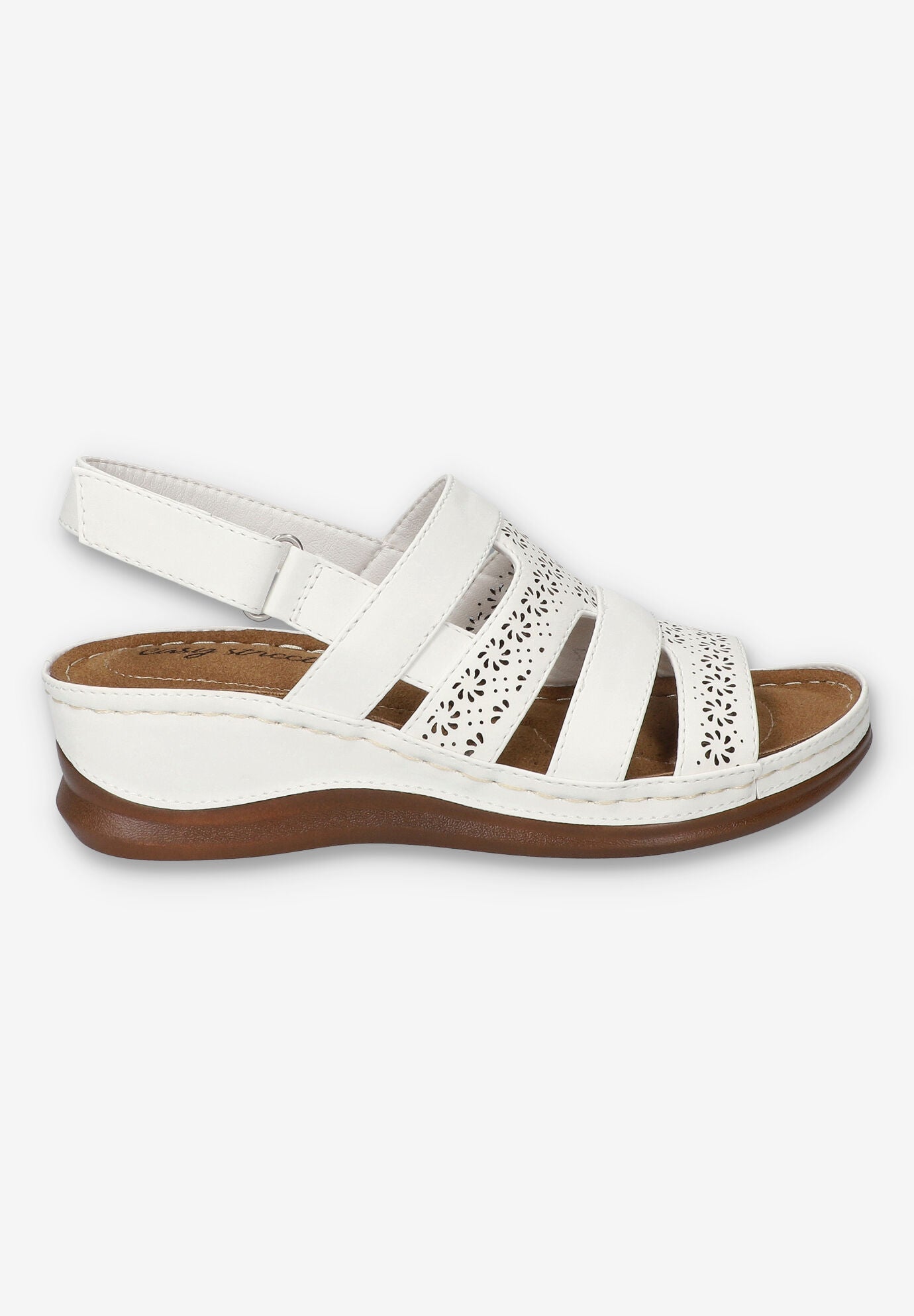 Alexi Slingback Wedge Sandal, WHITE, alternate image number 2