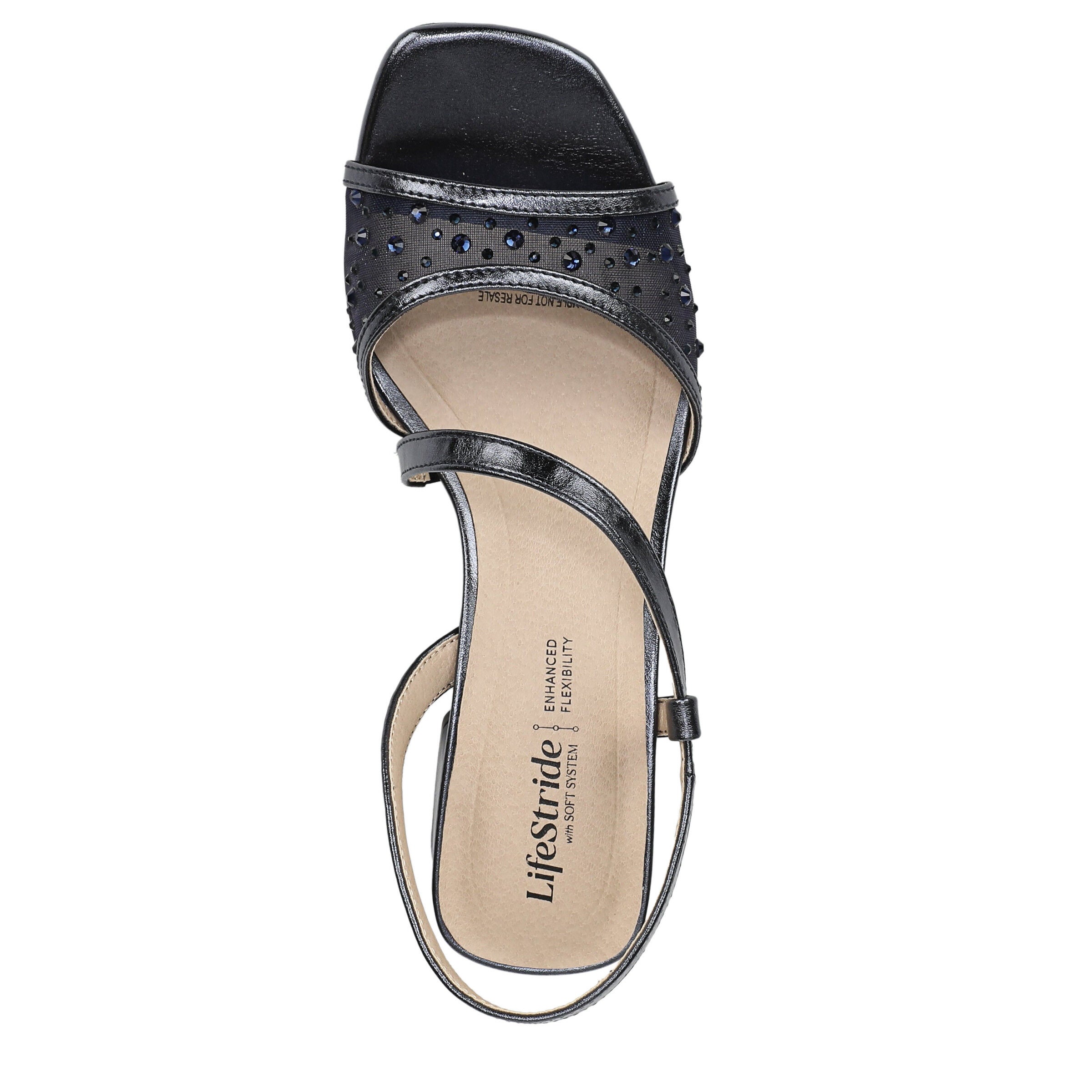 Cheyenne Slingback Sandal, LUX NAVY, alternate image number 6