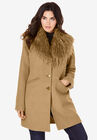 Short Wool-Blend Coat, SOFT CAMEL, hi-res image number null