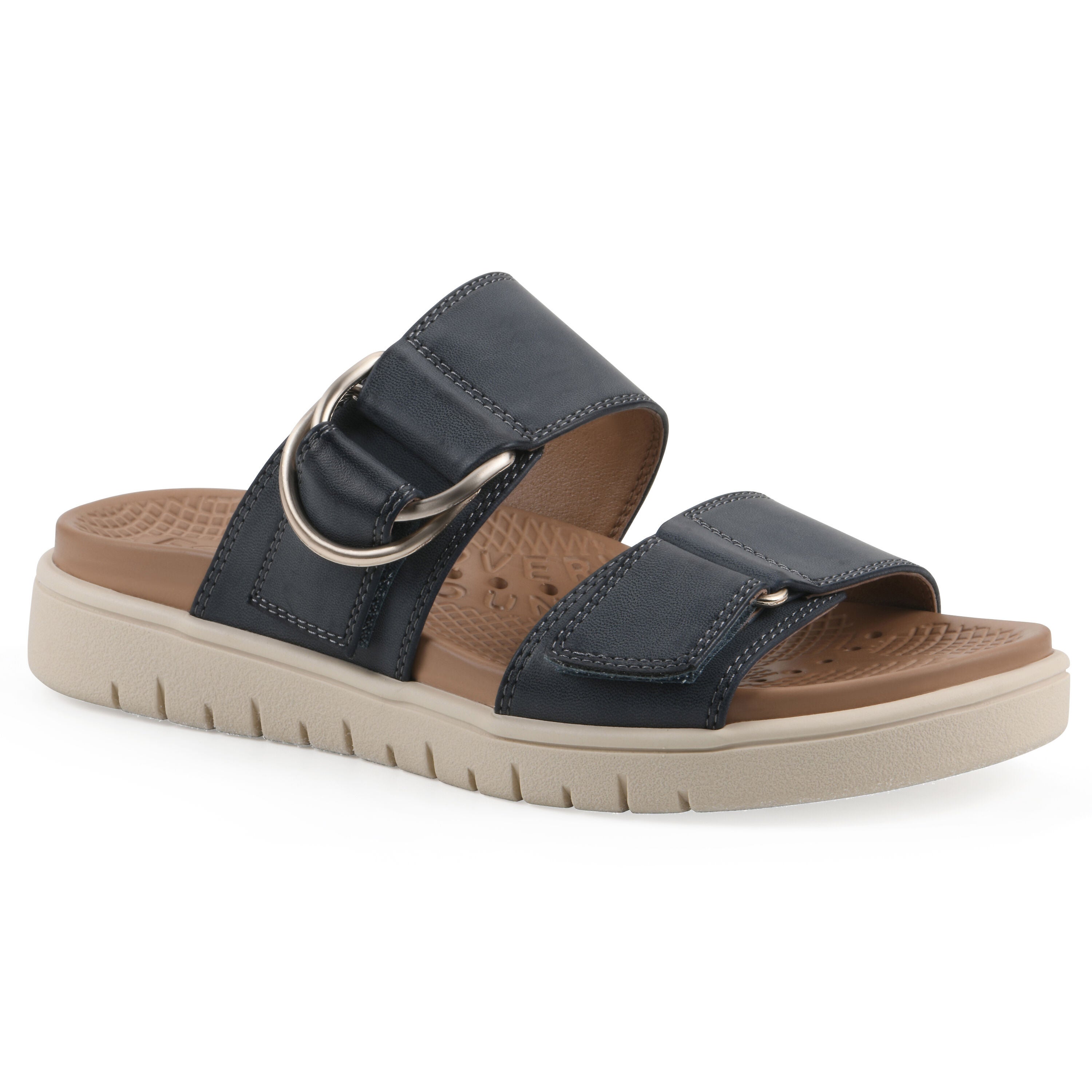 Namaste FOM Recovery Slide Sandal, NAVY SMOOTH, hi-res image number 0