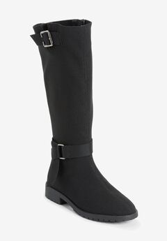 The Geraldine Stretch Wide Calf Boot